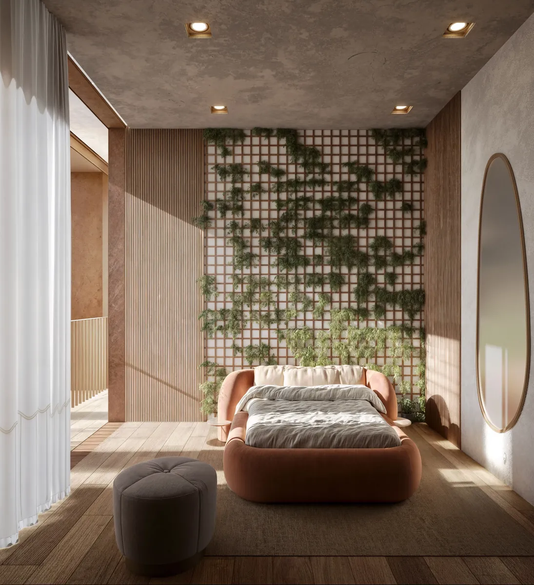 Suíte secundária Auris Residenze com varanda