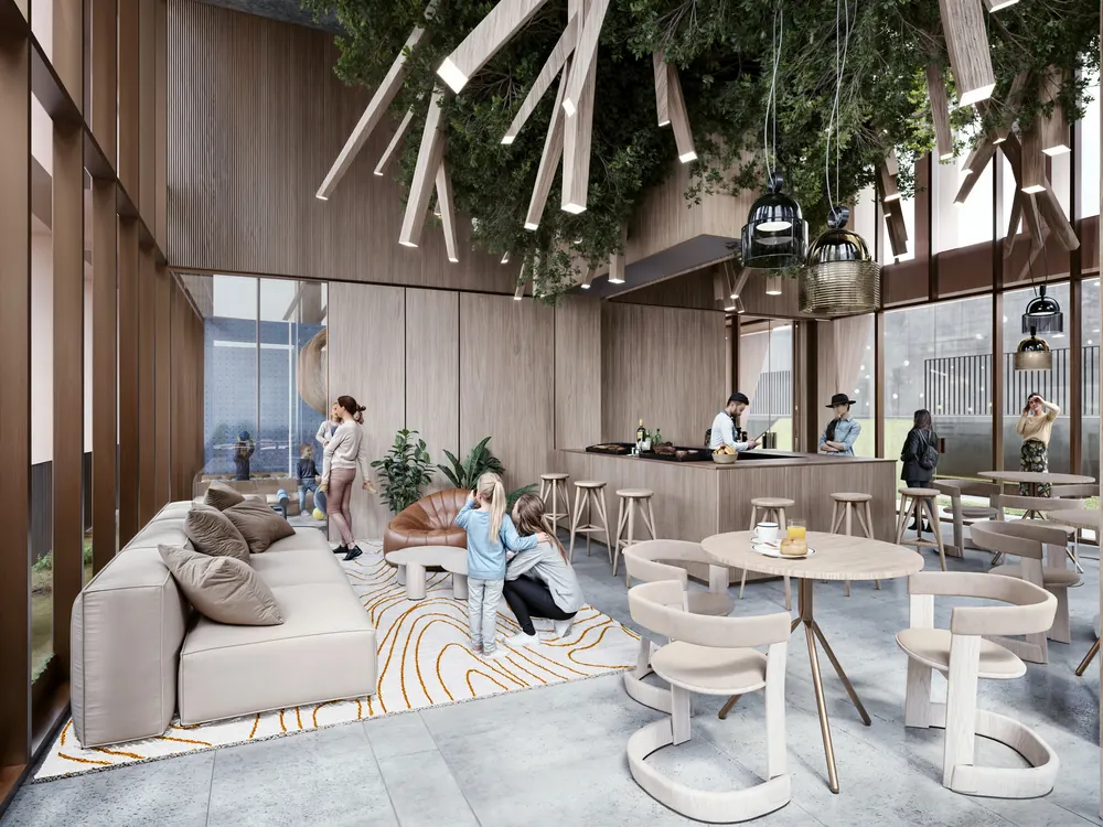 Bar e Terraço Auris Residenze - área de convivência